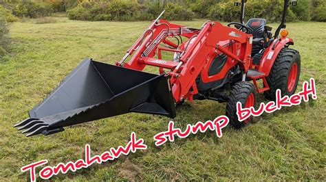 tomahawk skid steer buckets review|root bucket.